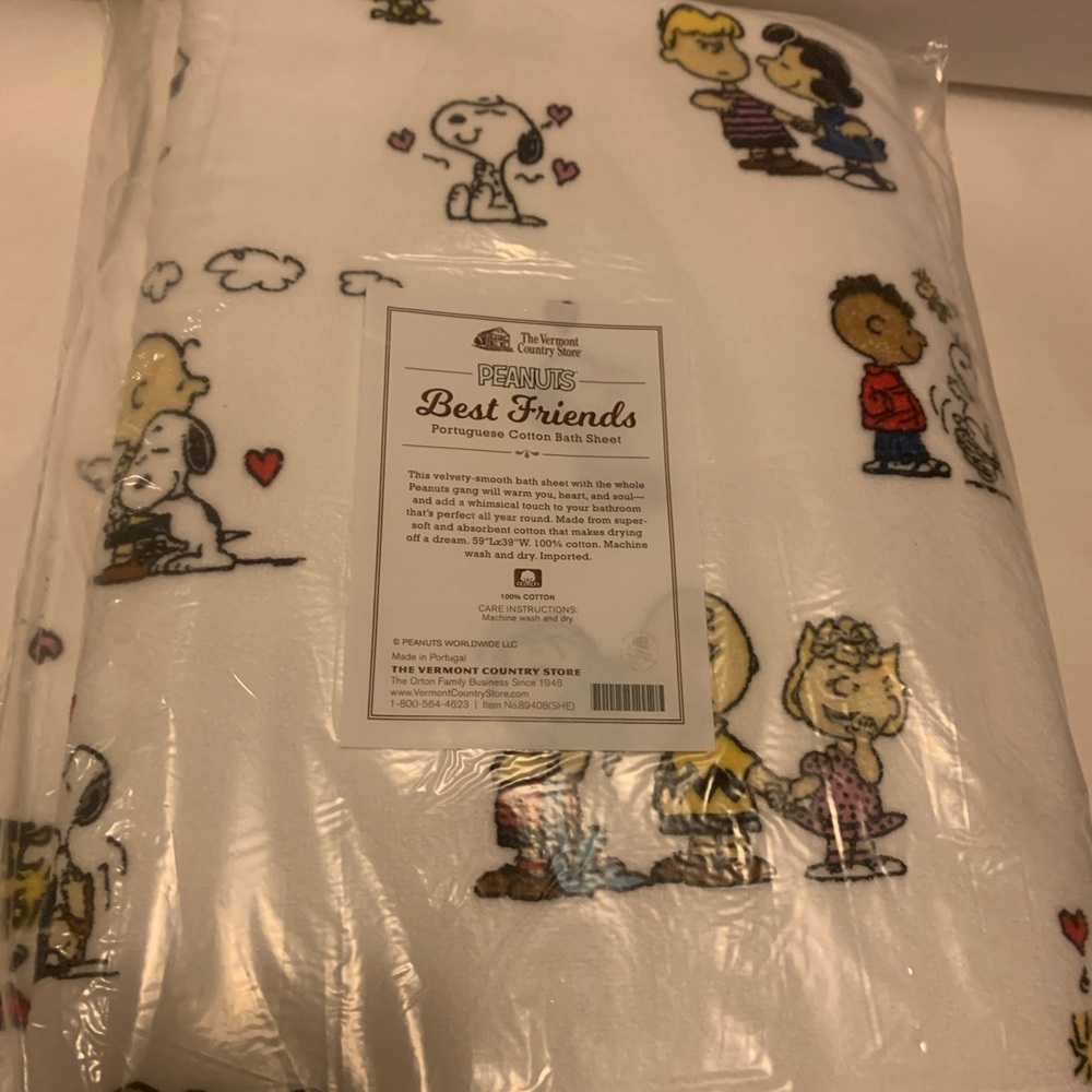 Peanuts Best Friends Cotton Bath Sheet